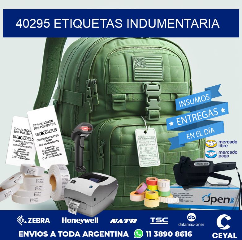 40295 ETIQUETAS INDUMENTARIA