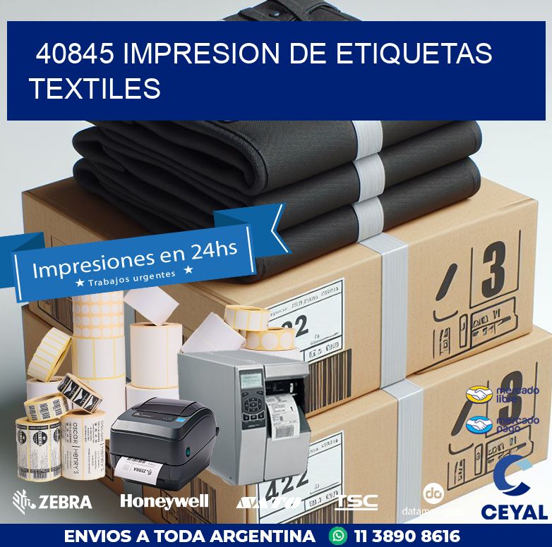 40845 IMPRESION DE ETIQUETAS TEXTILES