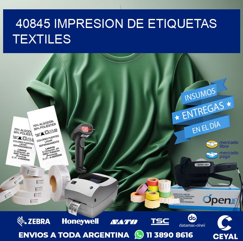 40845 IMPRESION DE ETIQUETAS TEXTILES