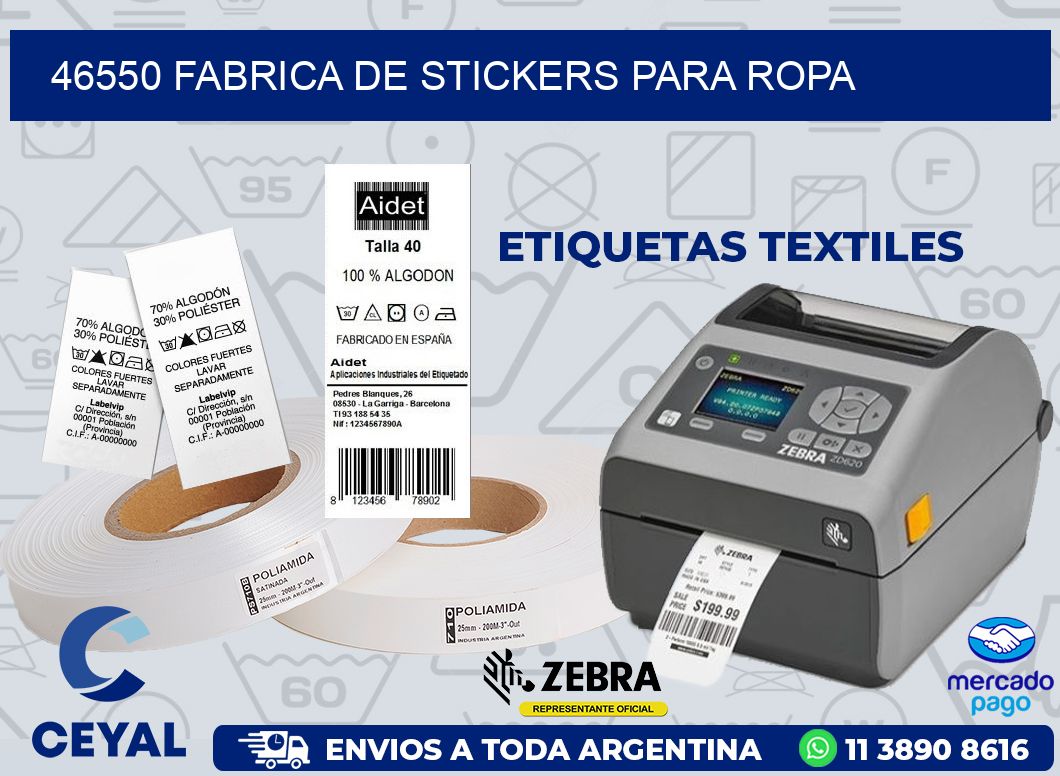 46550 FABRICA DE STICKERS PARA ROPA