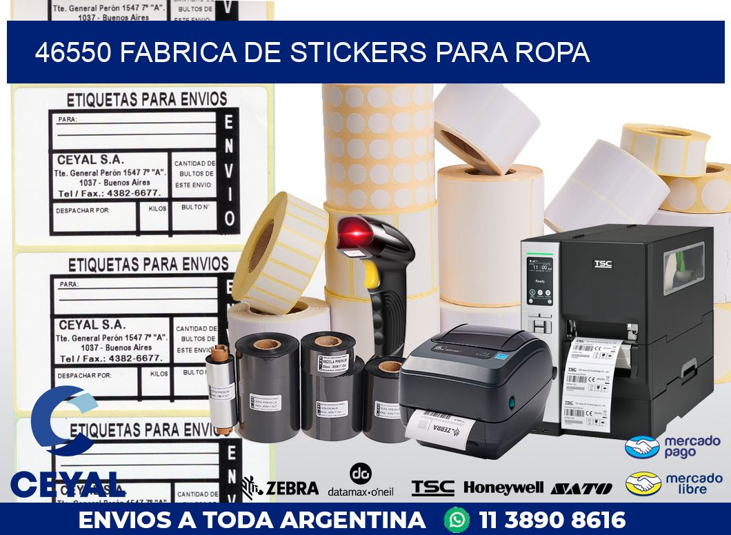 46550 FABRICA DE STICKERS PARA ROPA