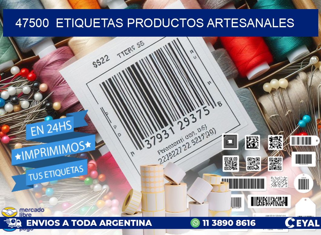 47500  etiquetas productos artesanales