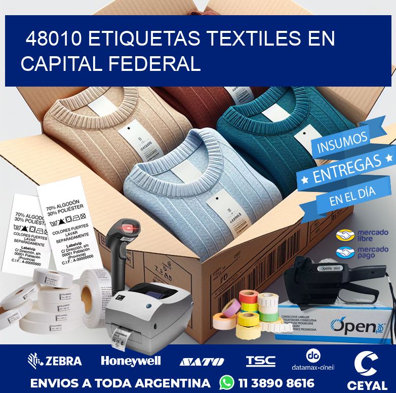 48010 ETIQUETAS TEXTILES EN CAPITAL FEDERAL