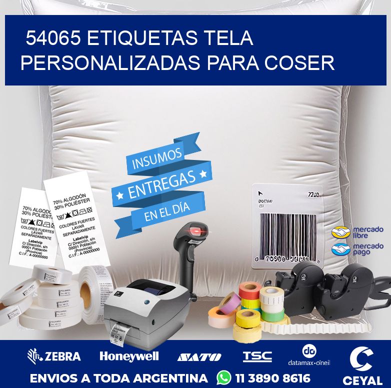 54065 ETIQUETAS TELA PERSONALIZADAS PARA COSER