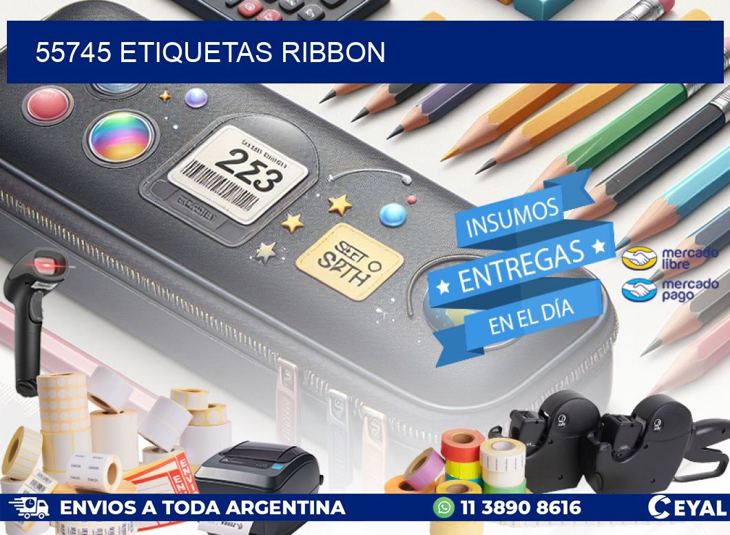 55745 ETIQUETAS RIBBON