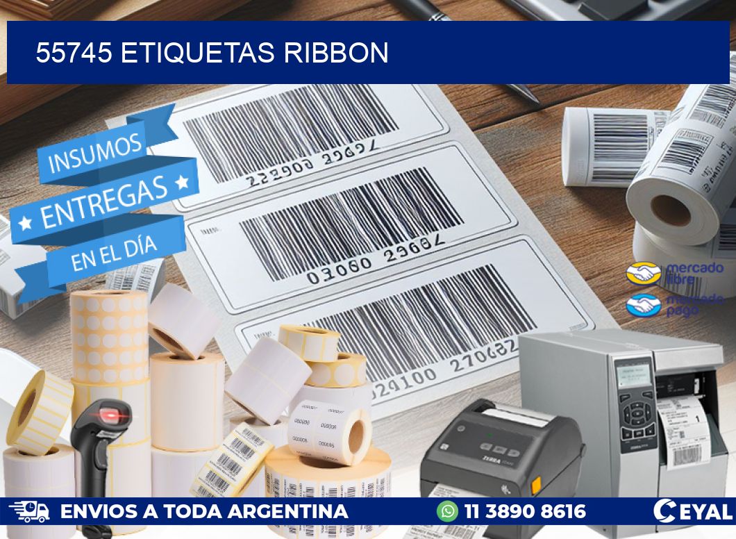 55745 ETIQUETAS RIBBON