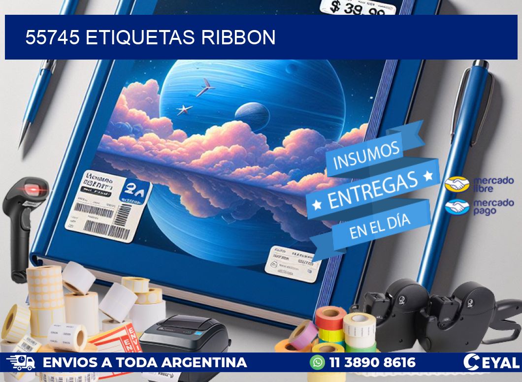 55745 ETIQUETAS RIBBON