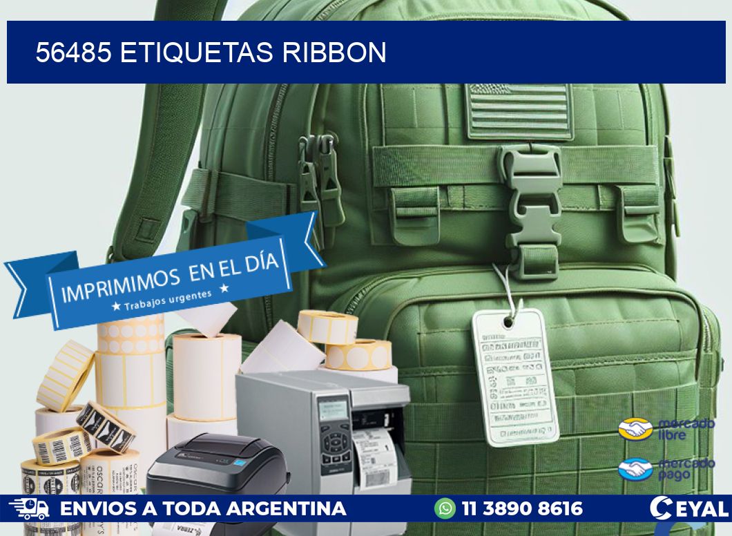 56485 ETIQUETAS RIBBON