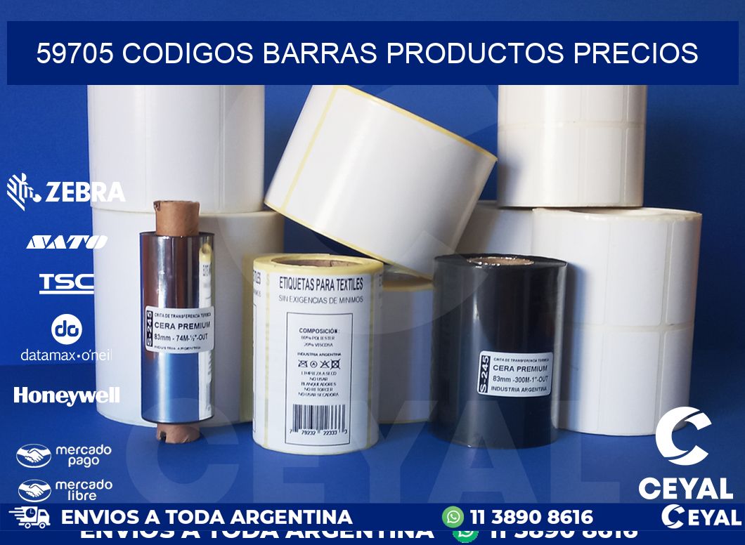 59705 CODIGOS BARRAS PRODUCTOS PRECIOS