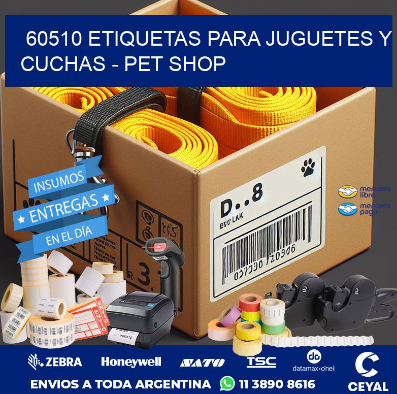 60510 ETIQUETAS PARA JUGUETES Y CUCHAS - PET SHOP