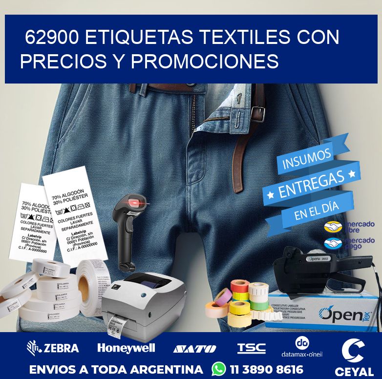 62900 ETIQUETAS TEXTILES CON PRECIOS Y PROMOCIONES