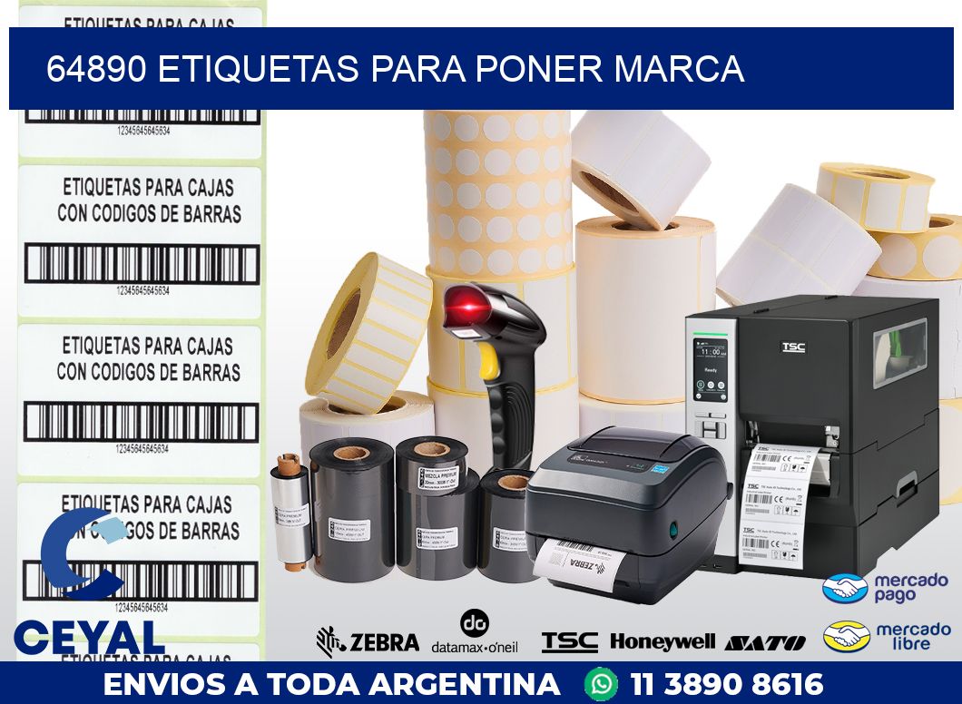64890 ETIQUETAS PARA PONER MARCA
