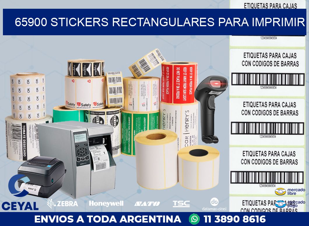 65900 Stickers rectangulares para imprimir