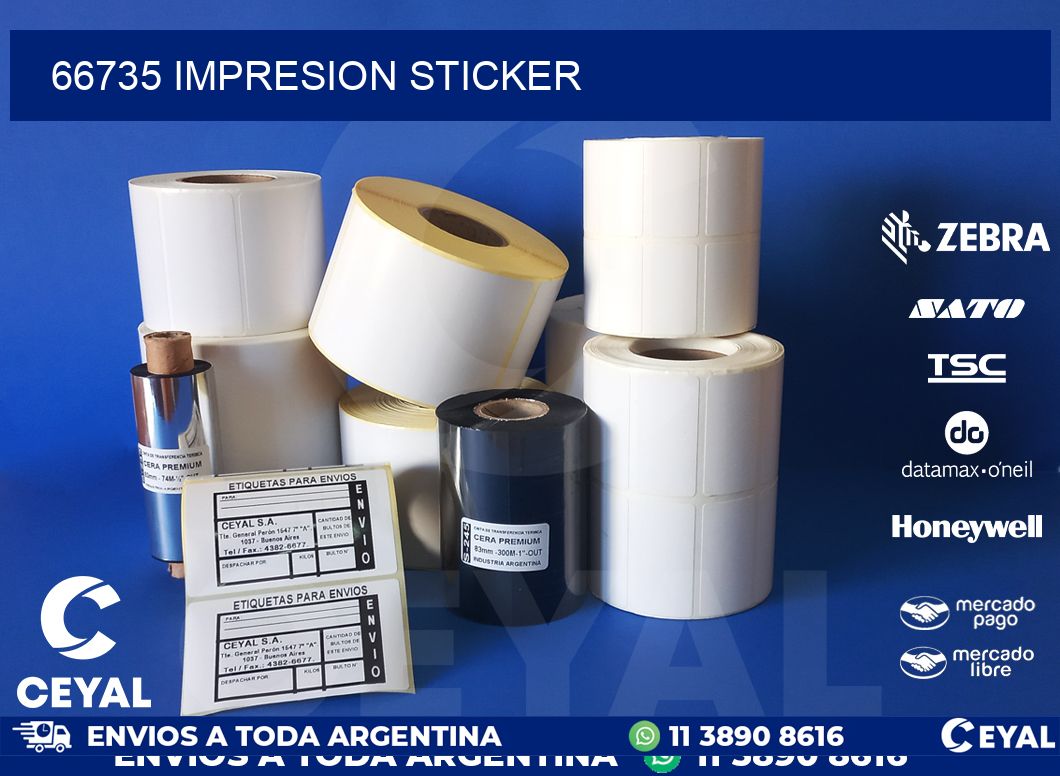 66735 Impresion sticker
