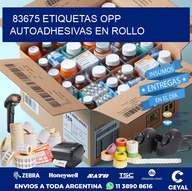 83675 ETIQUETAS OPP AUTOADHESIVAS EN ROLLO