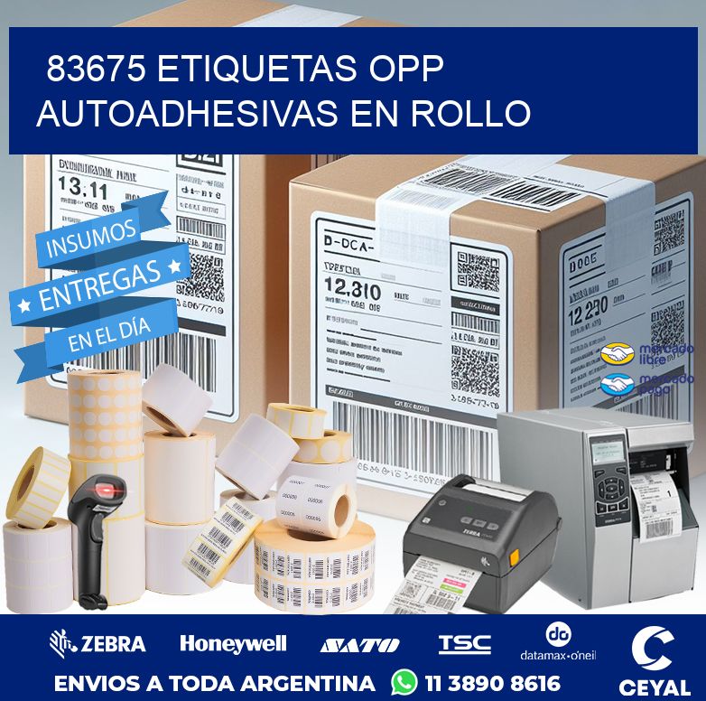 83675 ETIQUETAS OPP AUTOADHESIVAS EN ROLLO