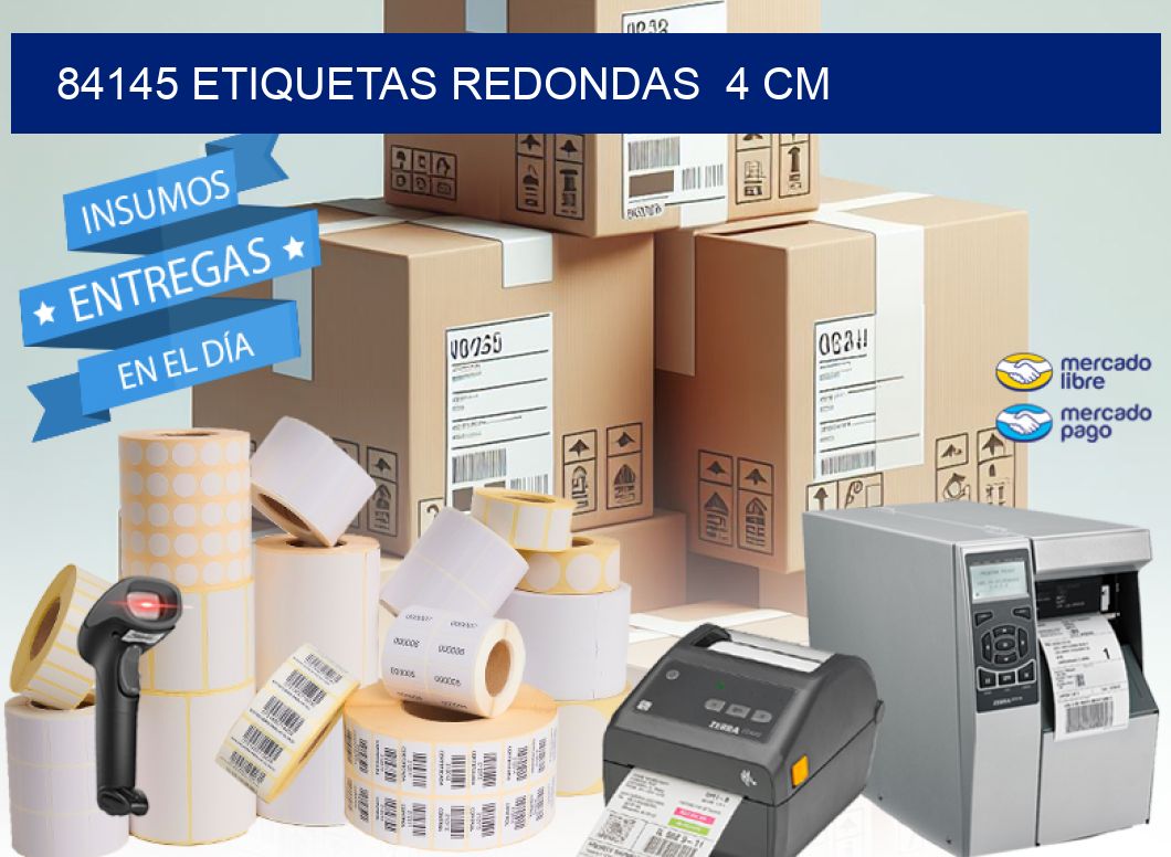 84145 ETIQUETAS REDONDAS  4 CM