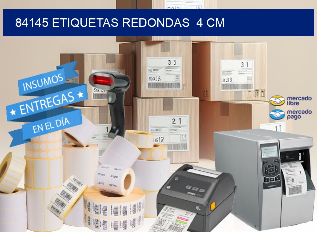 84145 ETIQUETAS REDONDAS  4 CM