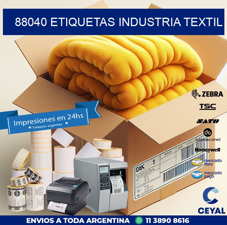 88040 ETIQUETAS INDUSTRIA TEXTIL