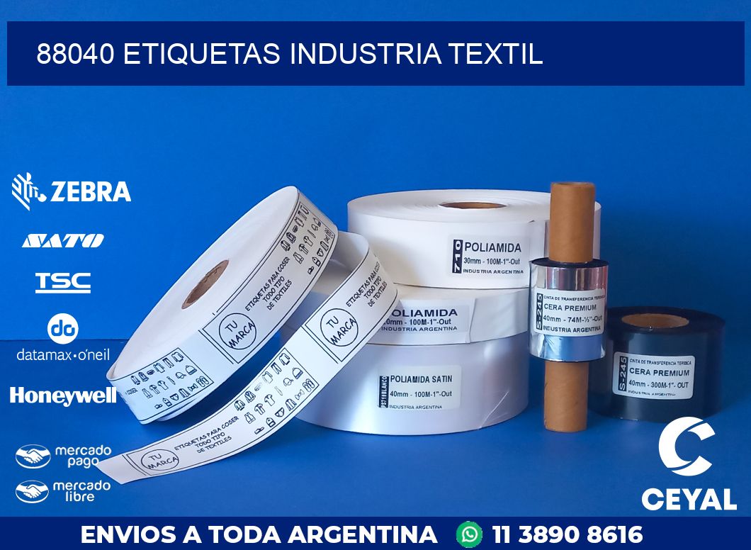 88040 ETIQUETAS INDUSTRIA TEXTIL