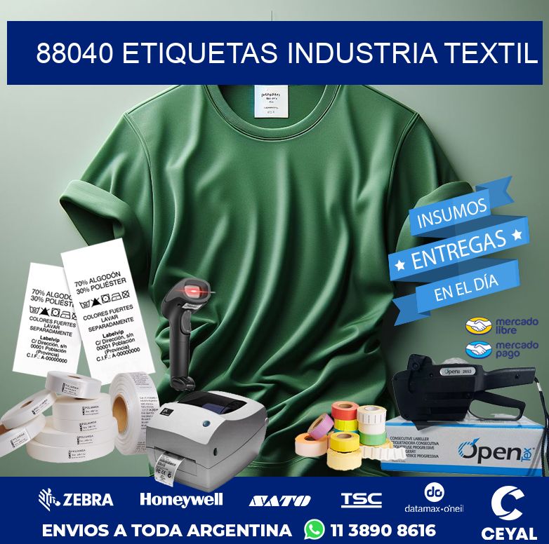 88040 ETIQUETAS INDUSTRIA TEXTIL