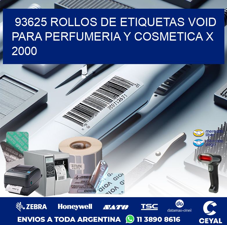 93625 ROLLOS DE ETIQUETAS VOID PARA PERFUMERIA Y COSMETICA X 2000