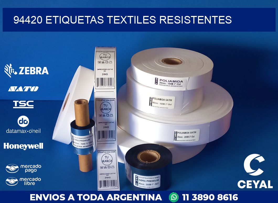 94420 ETIQUETAS TEXTILES RESISTENTES