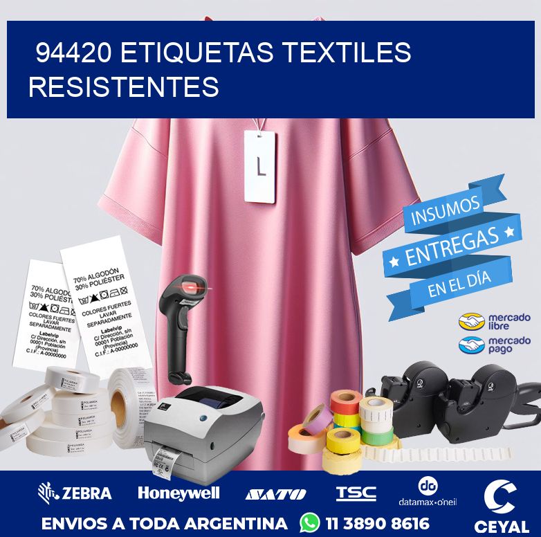 94420 ETIQUETAS TEXTILES RESISTENTES