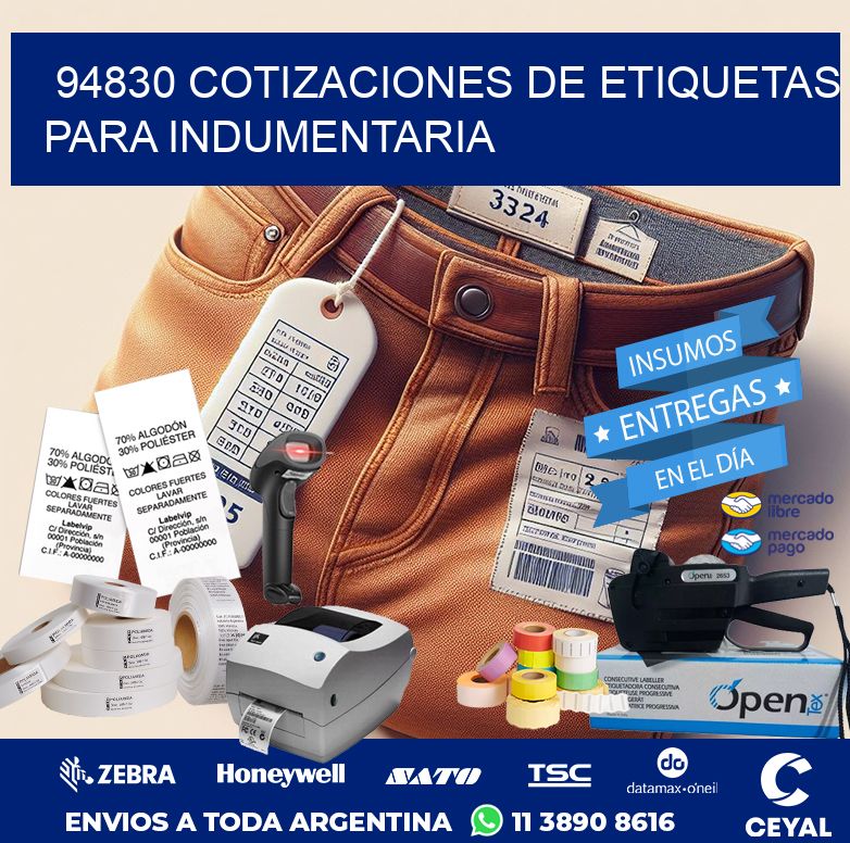 94830 COTIZACIONES DE ETIQUETAS PARA INDUMENTARIA