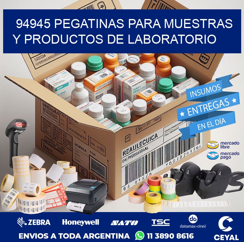 94945 PEGATINAS PARA MUESTRAS Y PRODUCTOS DE LABORATORIO