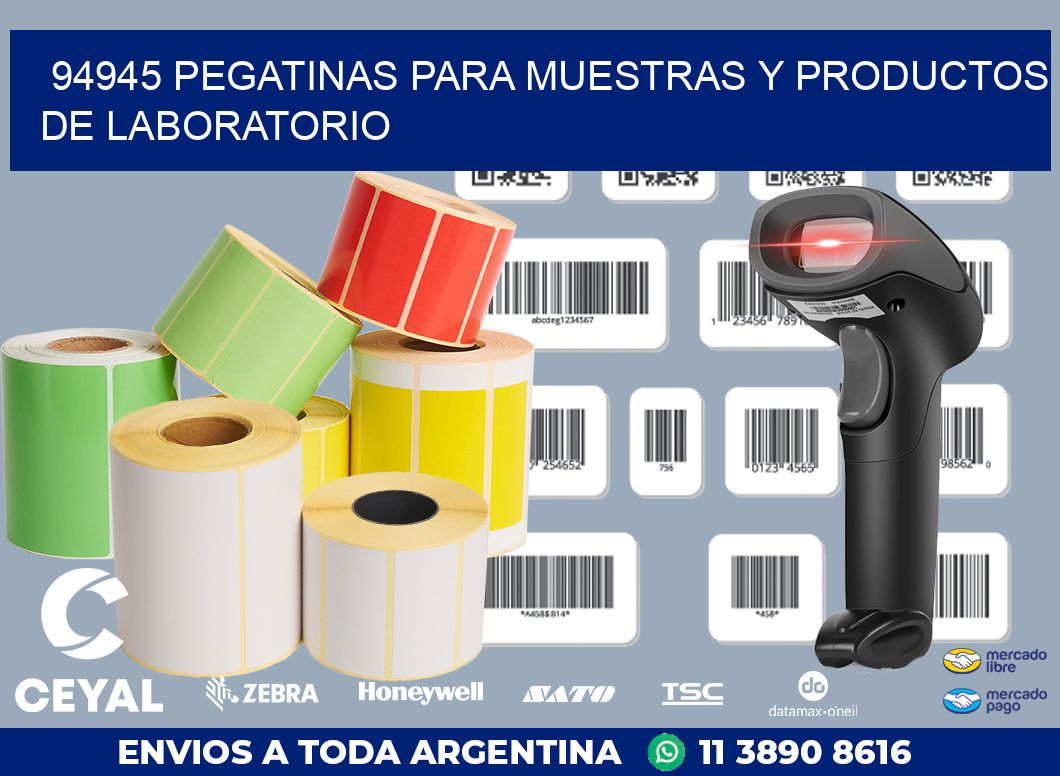 94945 PEGATINAS PARA MUESTRAS Y PRODUCTOS DE LABORATORIO