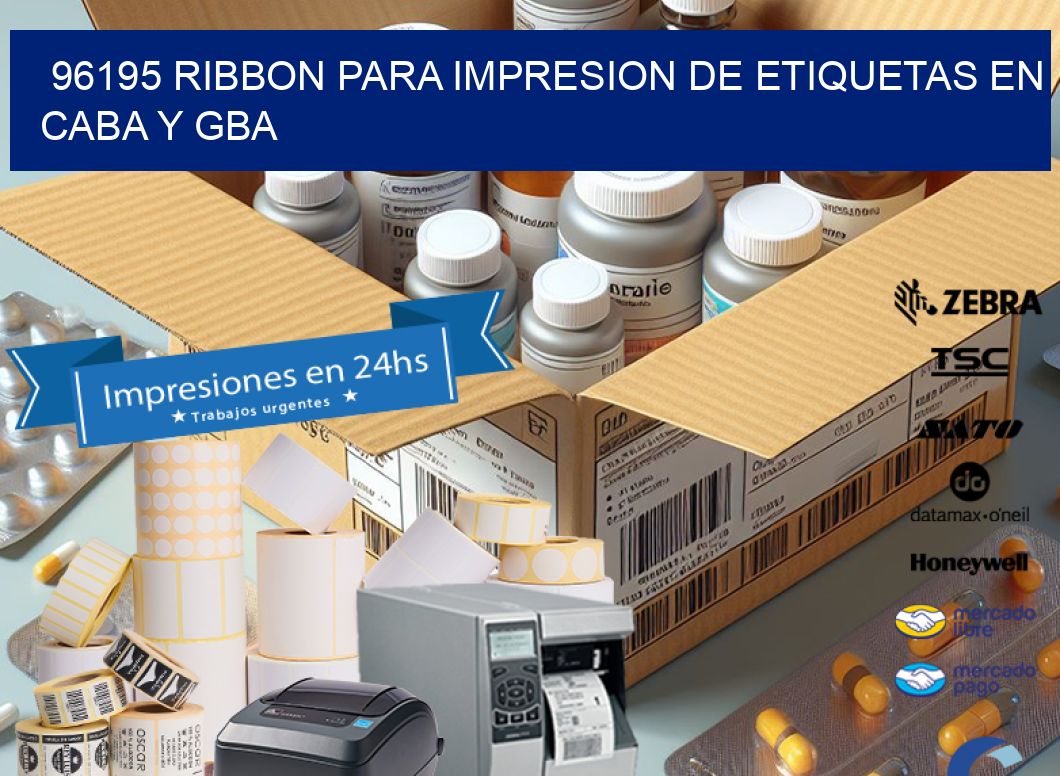 96195 RIBBON PARA IMPRESION DE ETIQUETAS EN CABA Y GBA