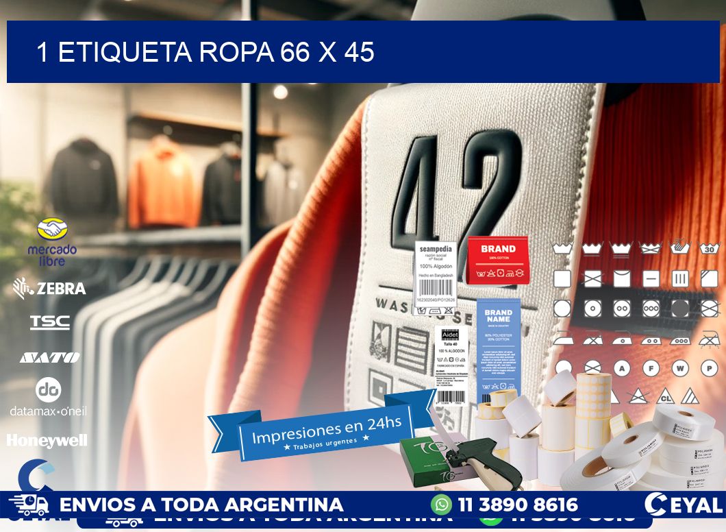 1 ETIQUETA ROPA 66 x 45