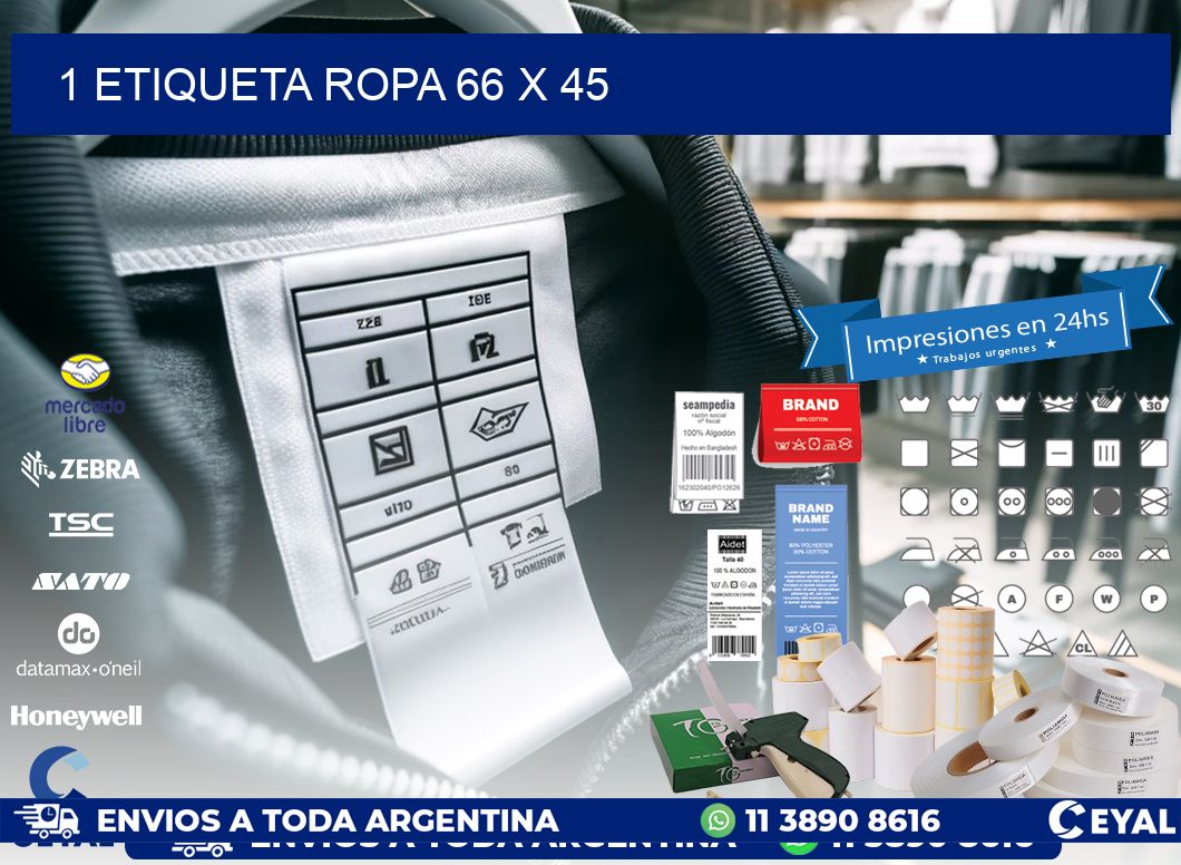 1 ETIQUETA ROPA 66 x 45