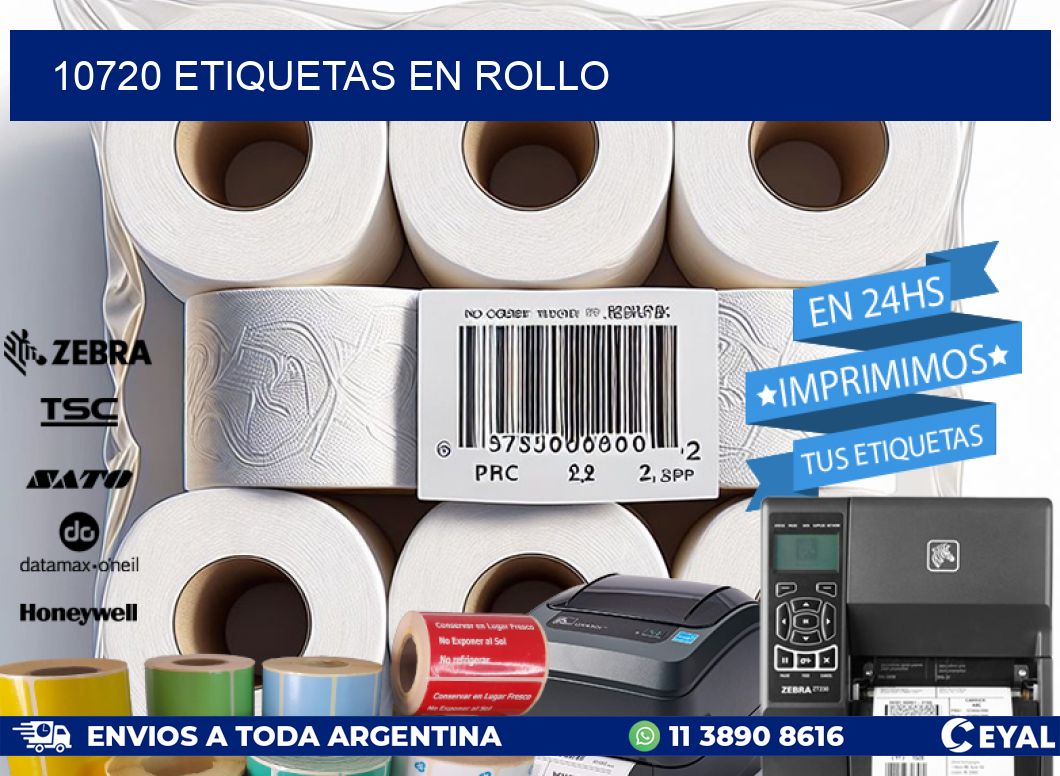 10720 ETIQUETAS EN ROLLO