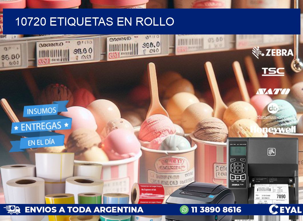 10720 ETIQUETAS EN ROLLO