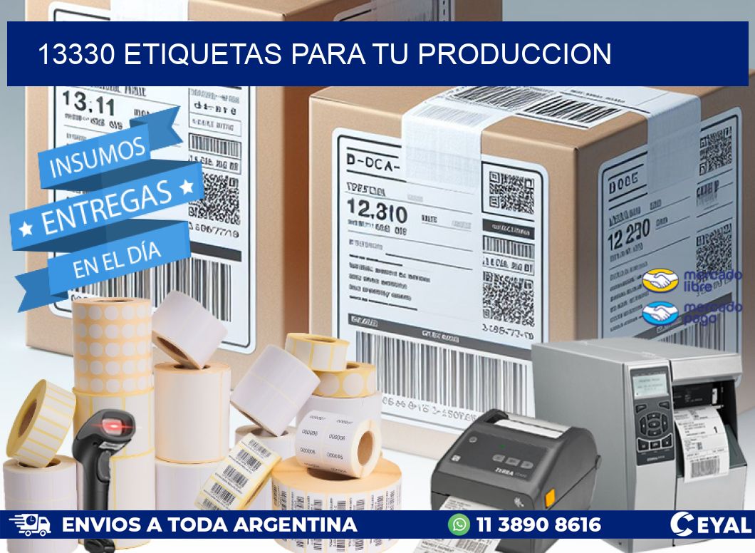 13330 ETIQUETAS PARA TU PRODUCCION