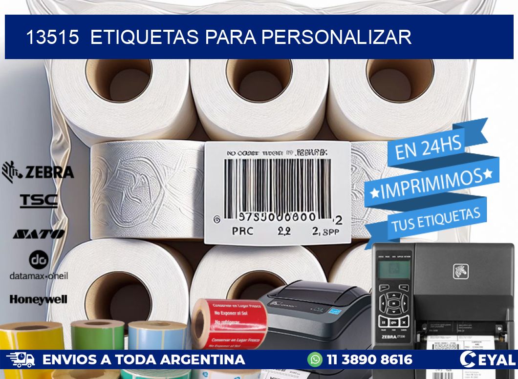13515  ETIQUETAS PARA PERSONALIZAR