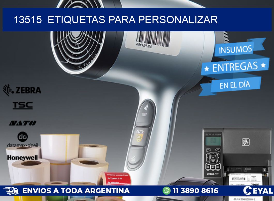 13515  ETIQUETAS PARA PERSONALIZAR