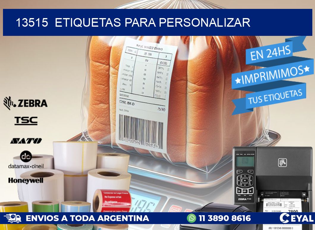 13515  ETIQUETAS PARA PERSONALIZAR