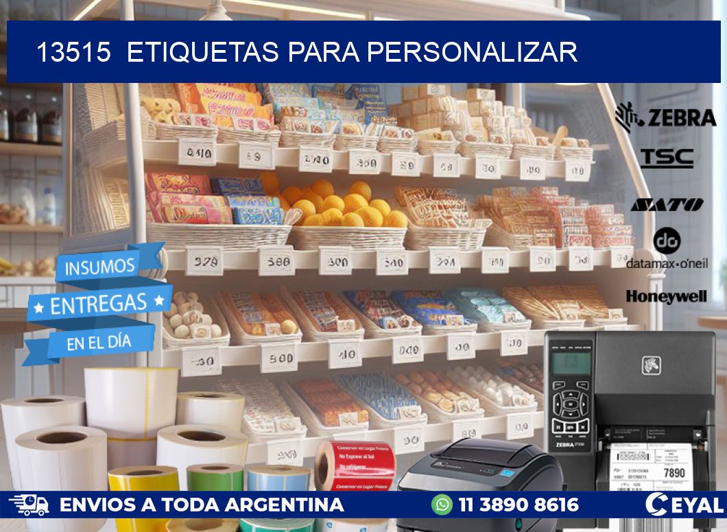13515  ETIQUETAS PARA PERSONALIZAR