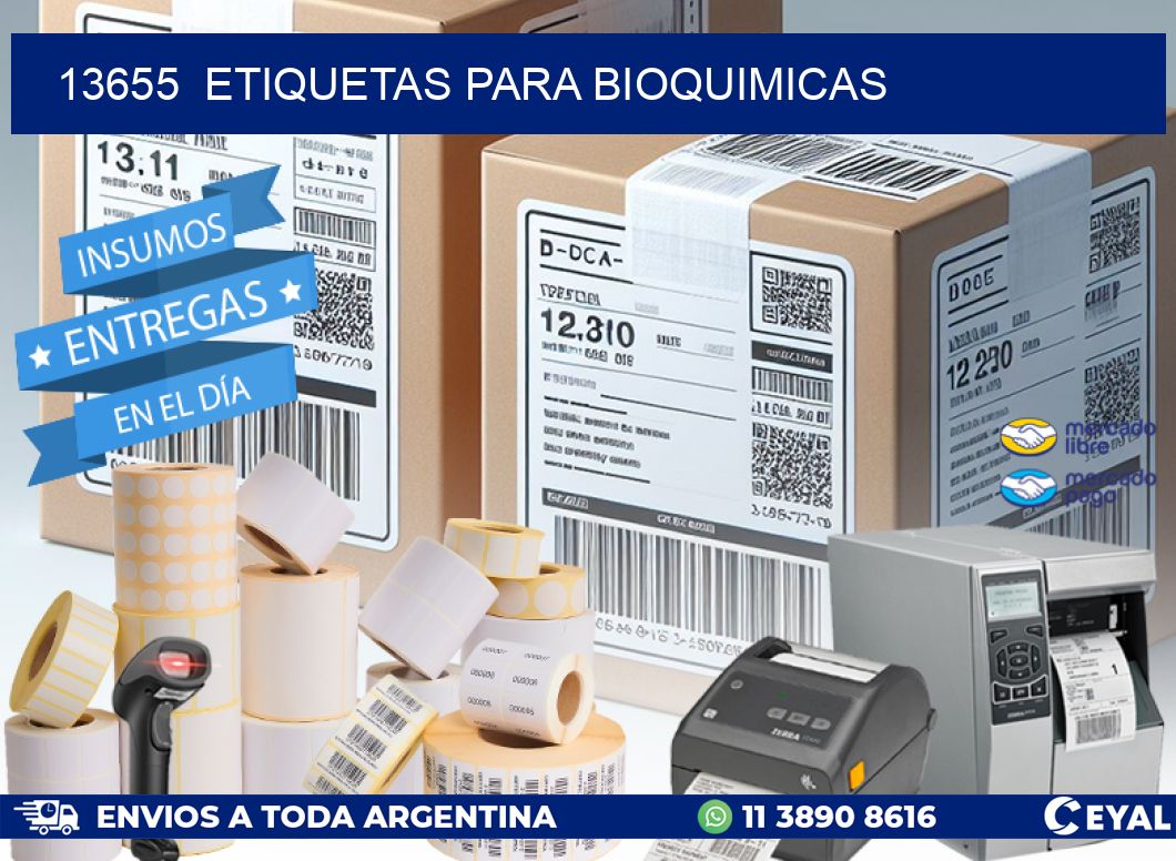 13655  ETIQUETAS PARA BIOQUIMICAS