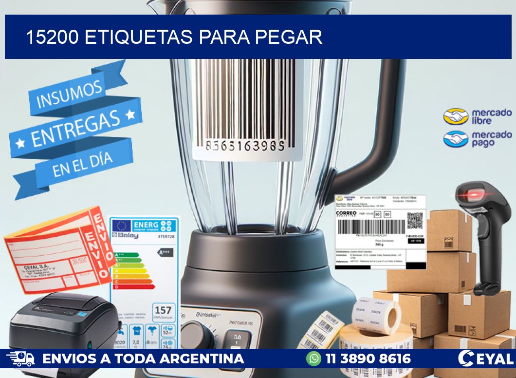 15200 ETIQUETAS PARA PEGAR
