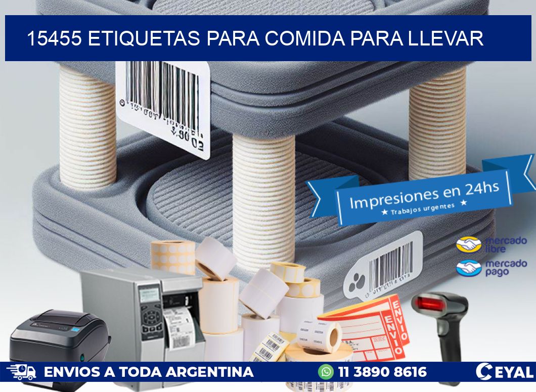 15455 ETIQUETAS PARA COMIDA PARA LLEVAR