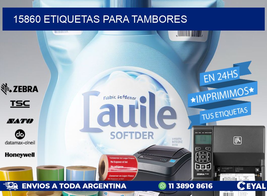 15860 ETIQUETAS PARA TAMBORES