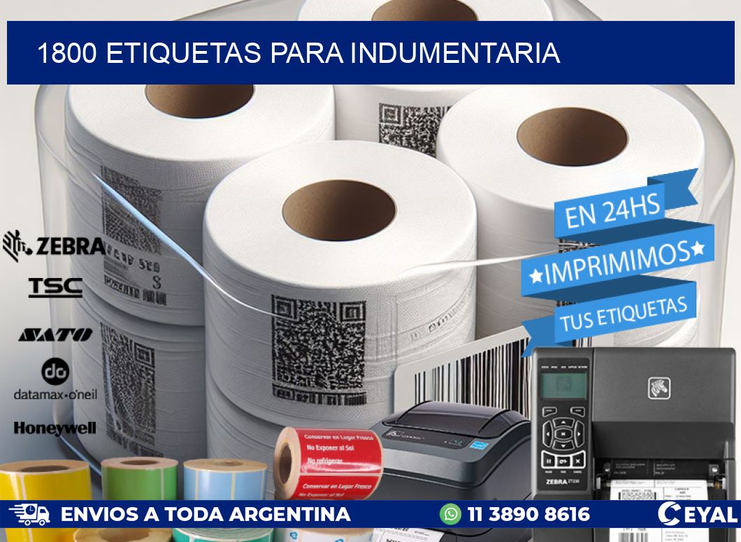 1800 ETIQUETAS PARA INDUMENTARIA