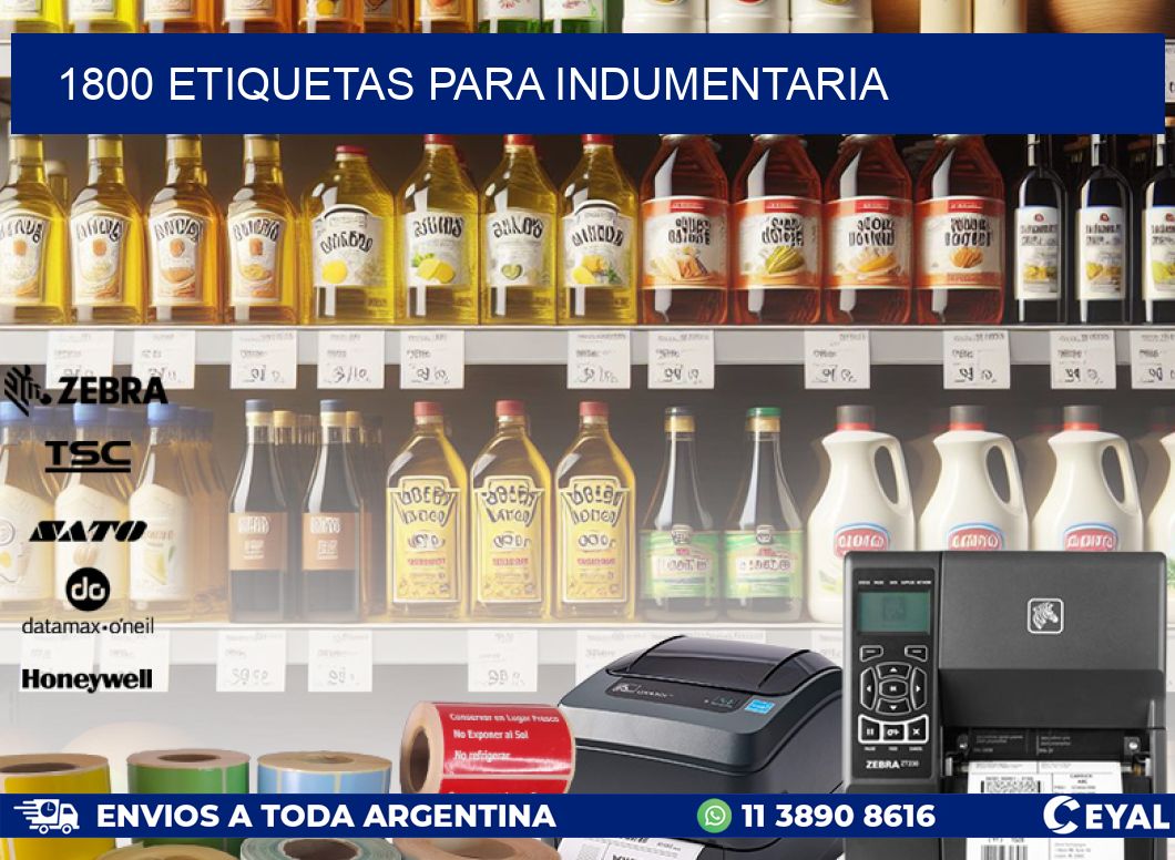1800 ETIQUETAS PARA INDUMENTARIA