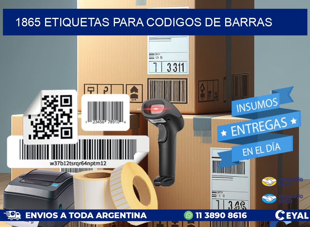 1865 ETIQUETAS PARA CODIGOS DE BARRAS