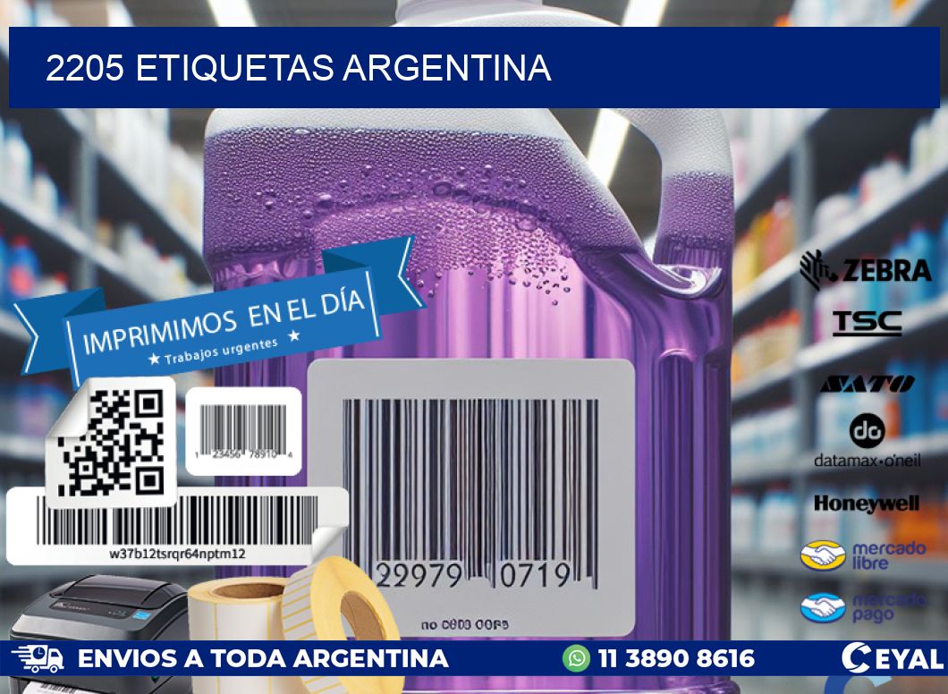 2205 ETIQUETAS ARGENTINA