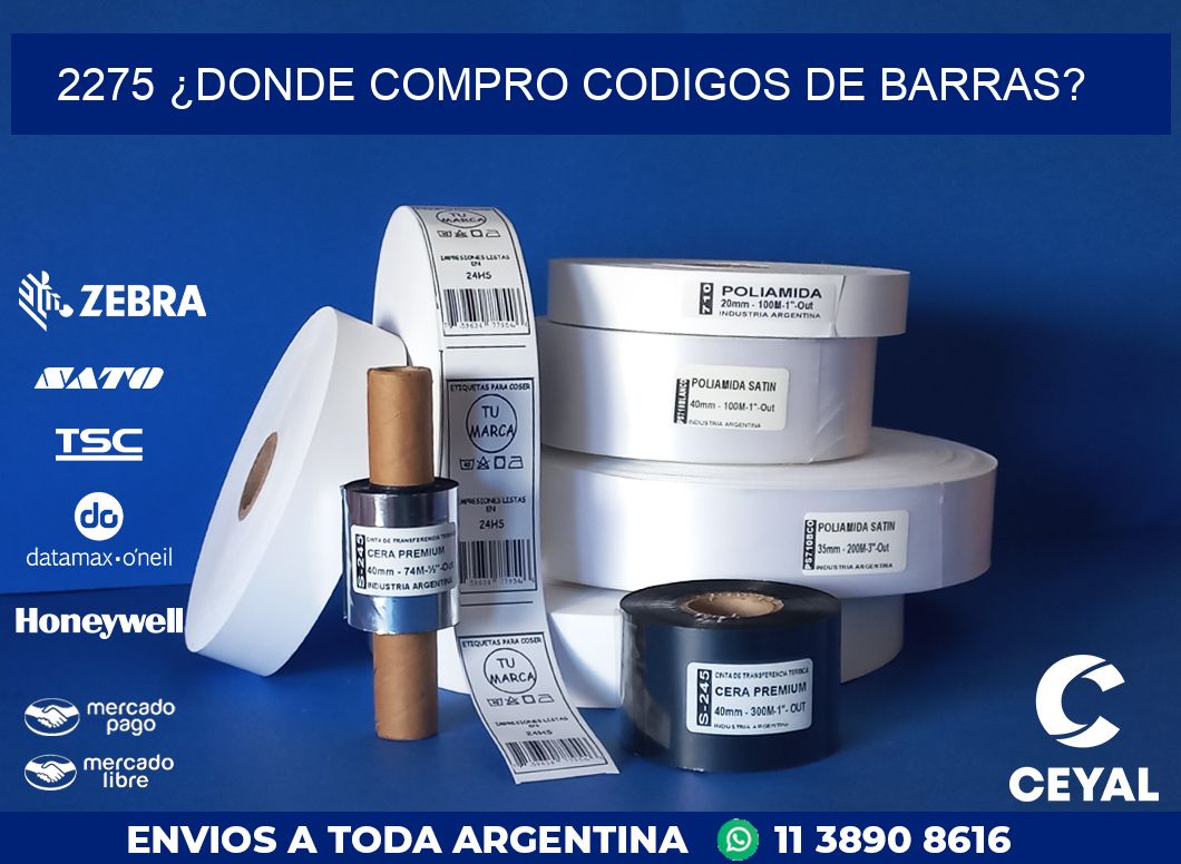 2275 ¿DONDE COMPRO CODIGOS DE BARRAS?